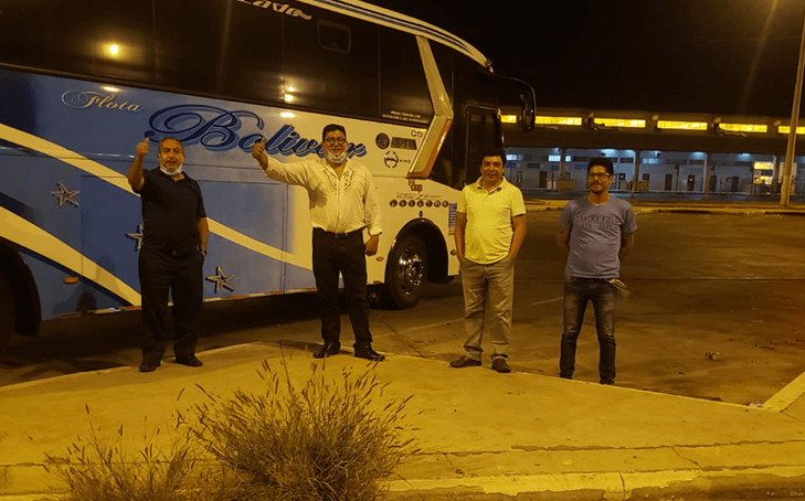 foto del viaje histórico que por primera vez realizaron desde la Sierra a la playa.