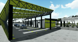 Maqueta del nuevo centro de RTV de Ventanas.