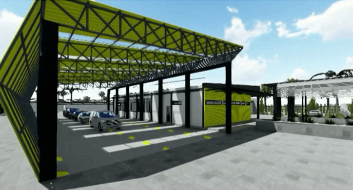 Maqueta del nuevo centro de RTV de Ventanas.