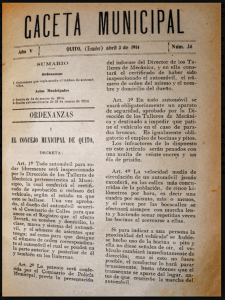WEB ¿Cuándo comenzó la regulación del transporte en Quito?