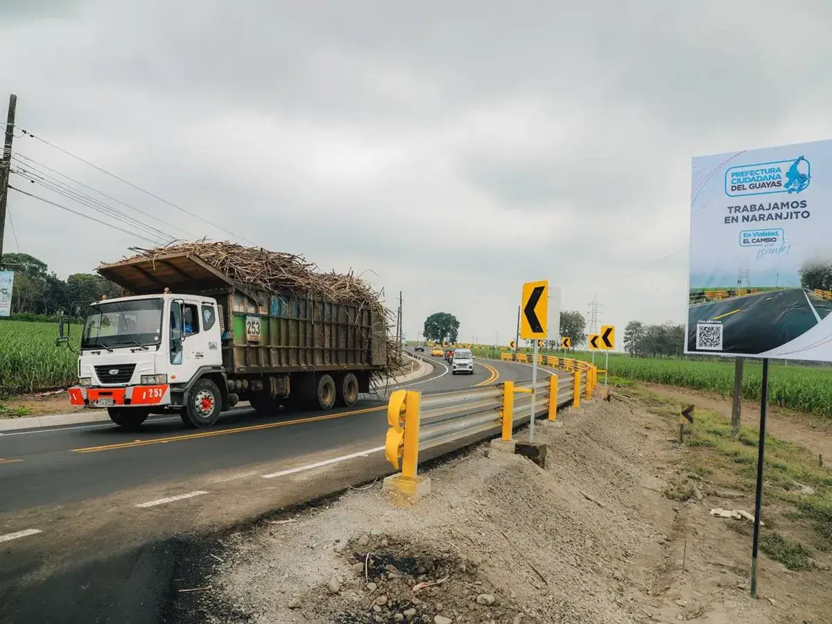 Rehabilitada vía de Naranjito-Guayas