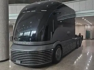 Camión Hyundai propulsado por Hidrógeno en la planta Jeounju