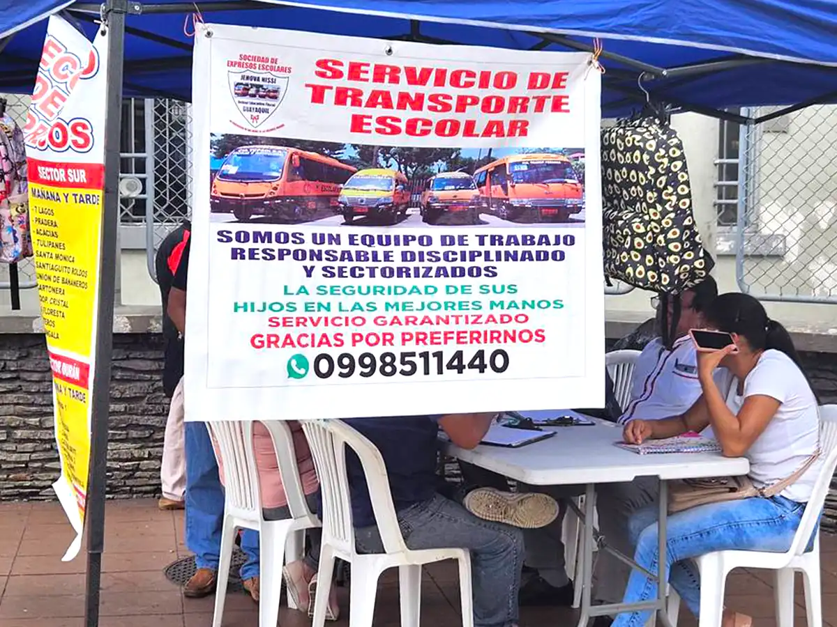 Requisitos para contratar escolares de Guayaquil