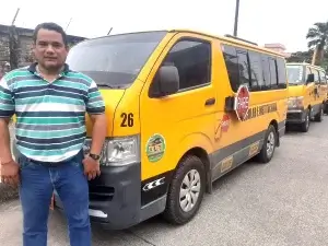 Luis Beltrán del transporte escolar de la Costa