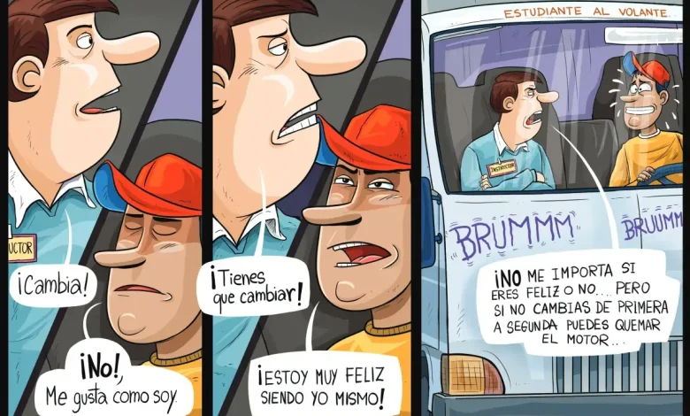 Humor de transortistas: Cambia, tienes que cambiar
