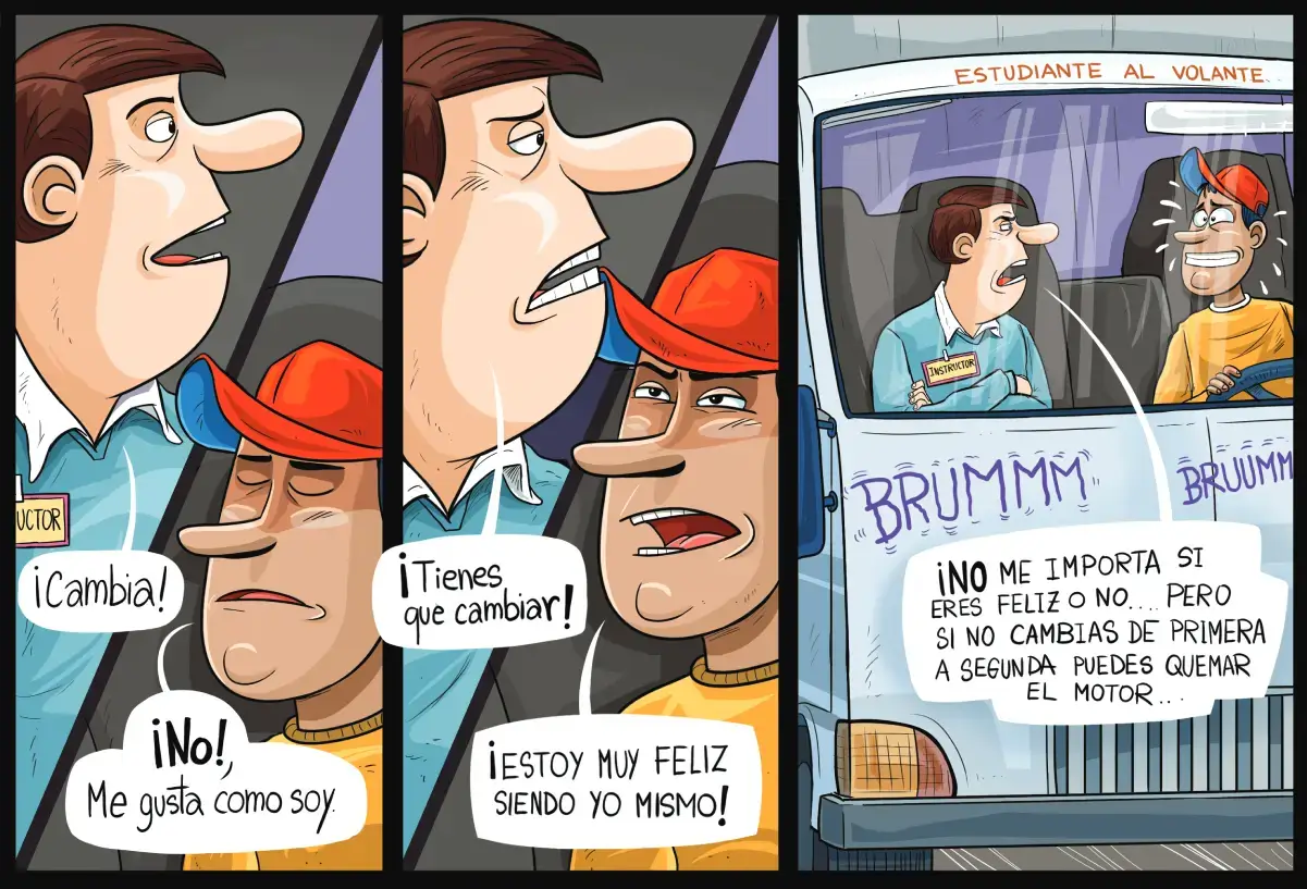 Humor de transortistas: Cambia, tienes que cambiar