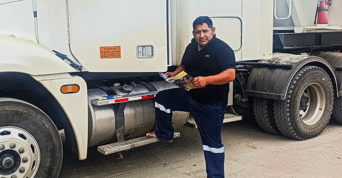 Patricio Sandoval transportista internacional