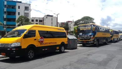 Buses de transporte escolar