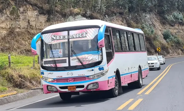Ruta estudiantes en Tulcán
