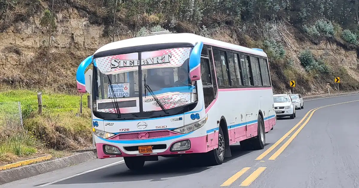 Ruta estudiantes en Tulcán