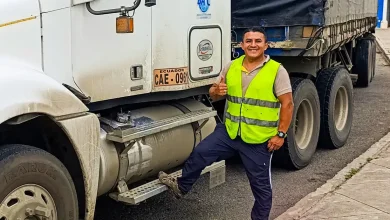 Daniel Puetate, transportista profesional