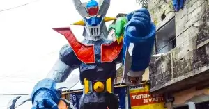 Monigote elaborado en época de años viejos