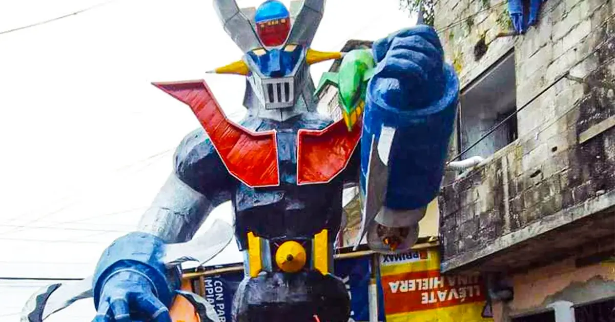 Monigote elaborado en época de años viejos