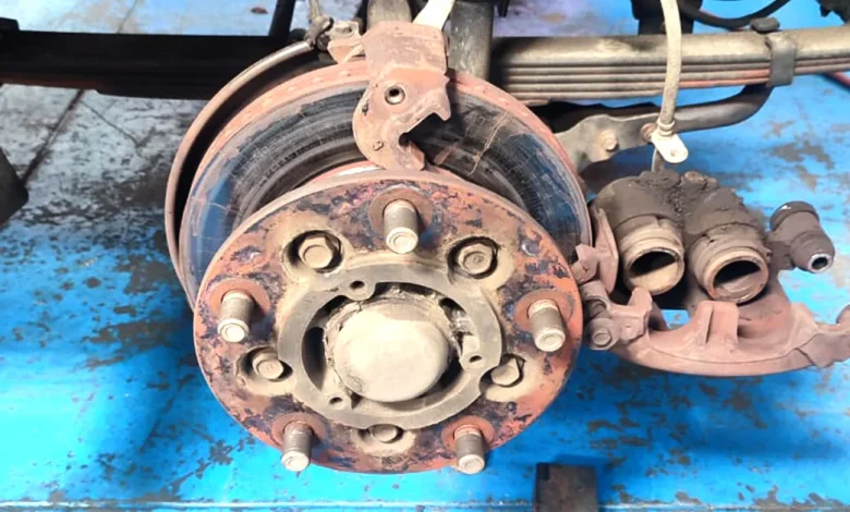 Freno de disco en reparación