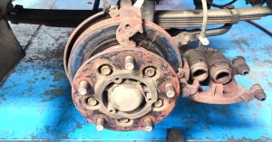 Freno de disco en reparación