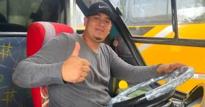 Joan Vera conductor esmeraldeño es un Caballero del Camino