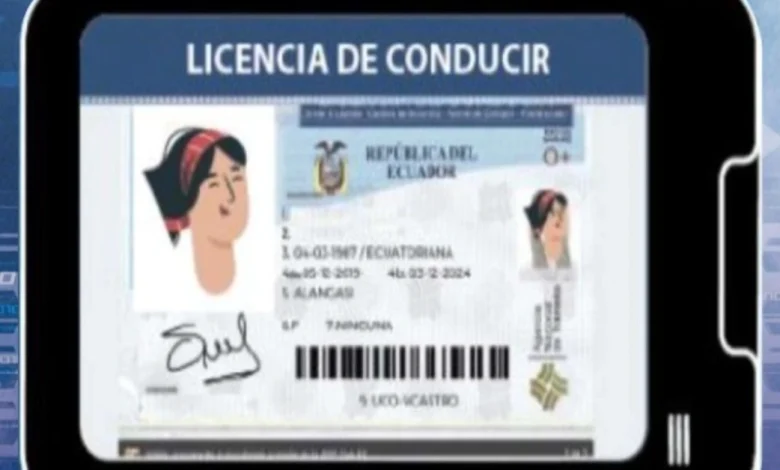 Licencia digital ecuatoriana