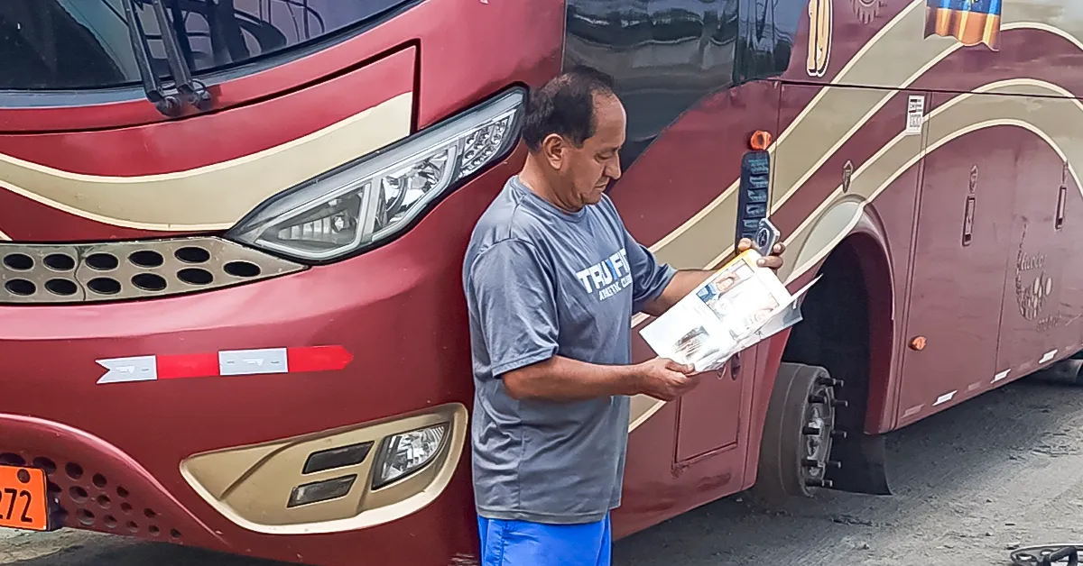 Marco Castillo, chofer Panamericana