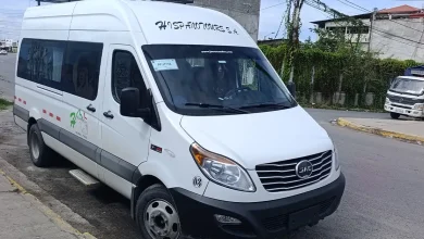 Furgoneta de transporte turístico