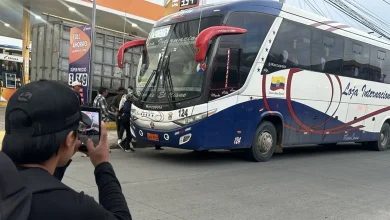 Captando imágenes de buses