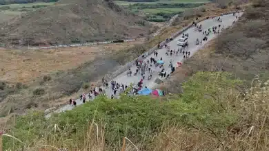 Peregrinos van al Santuario de El Cisne