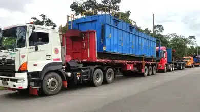 Traíleres en la vía